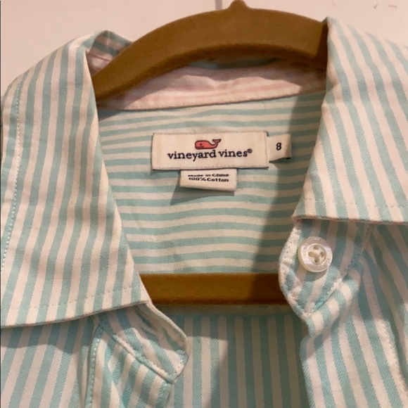 Vineyard Vines mint pinstripe button down - Picture 2 of 4